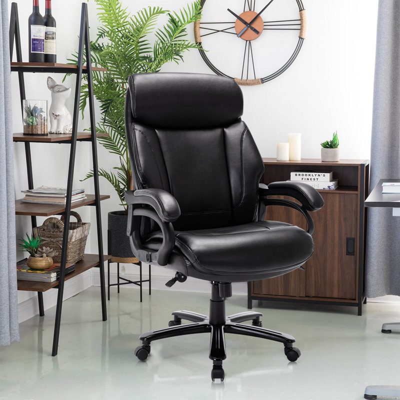 Starspace high back big & tall 400lb bonded leather office chair clearance